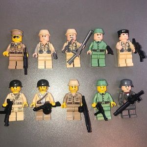Lego soldier figures (buy 5, get 5 free)🥵